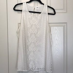 Old Navy lined lace tank